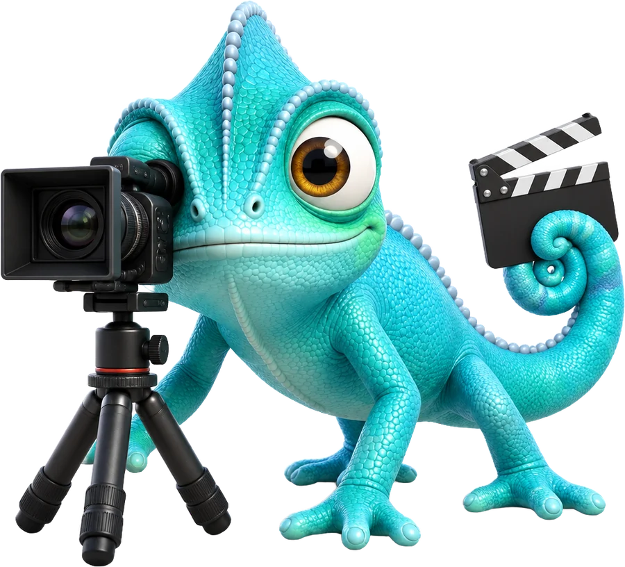 The Max Group chameleon in maxshot colours